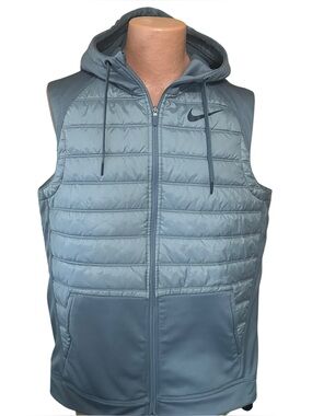 Nike Therma Men's Winterized Full-Zip Hooded Training Vest Sz LG